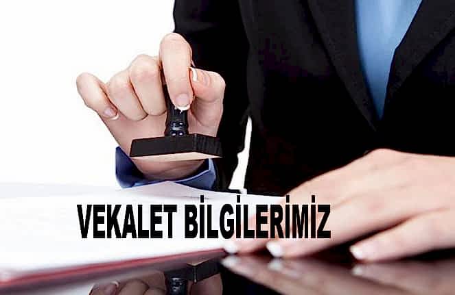 Avukat Ceyhun Öcal Vekalet Bilgileri